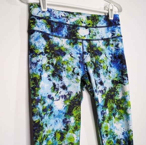 Athleta blue green exercise workout leggings S - Picture 6 of 12
